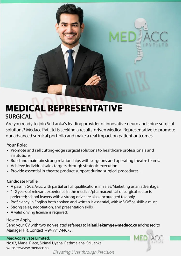 Medical Representative - surgical – MedAcc (Pvt) Ltd (Colombo ...